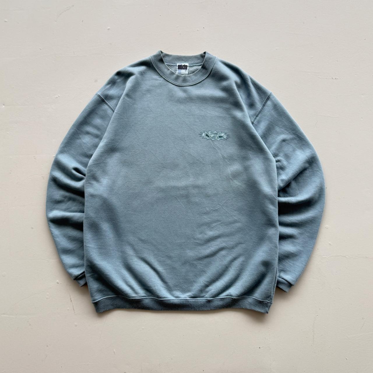 Light Blue Gotcha 90’s Vintage Surf Graphic Sweatshirt - Large