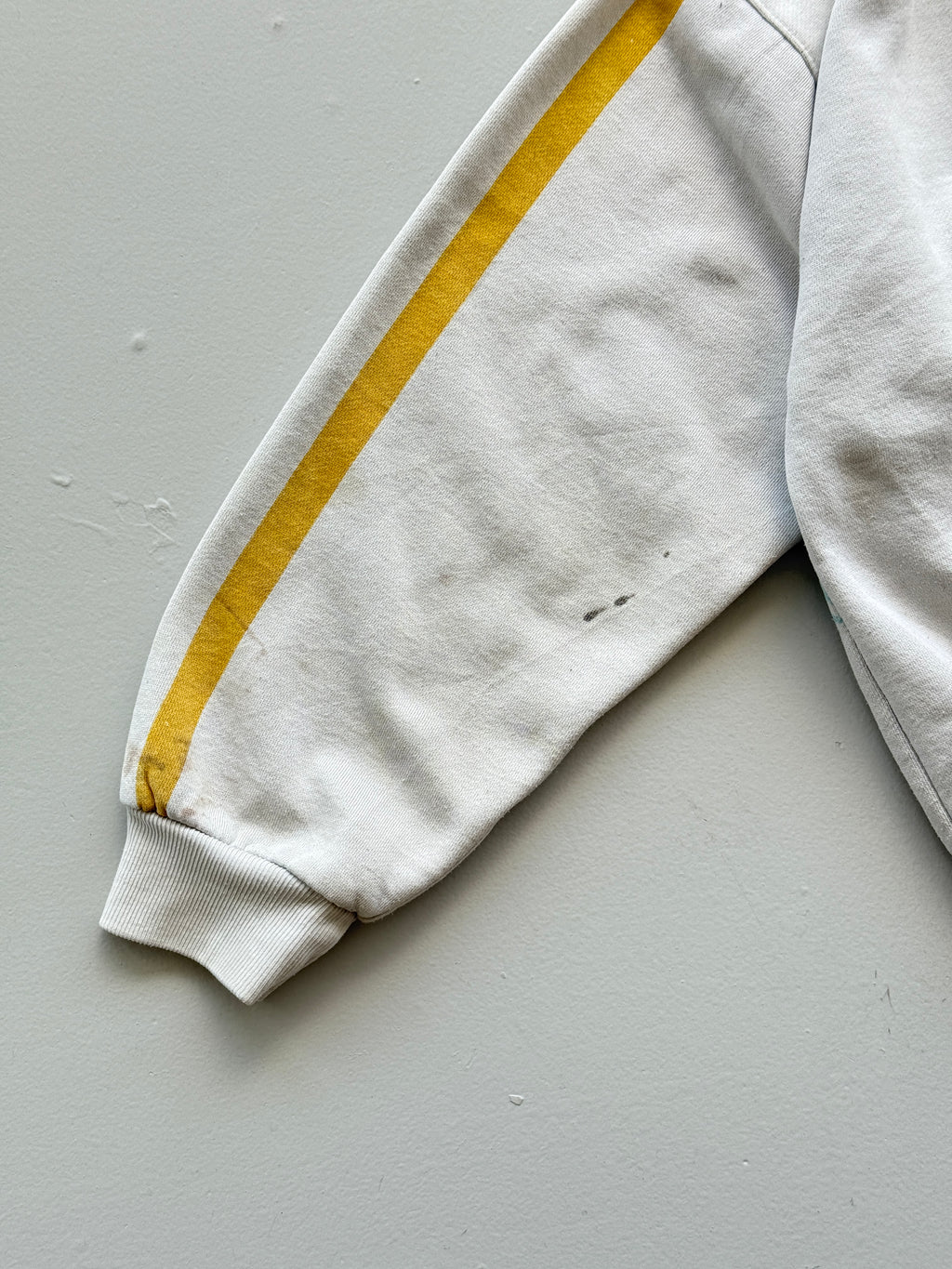 White Adidas 70's Vintage Munich Olympics Graphic Sweatshirt Jumper - Medium
