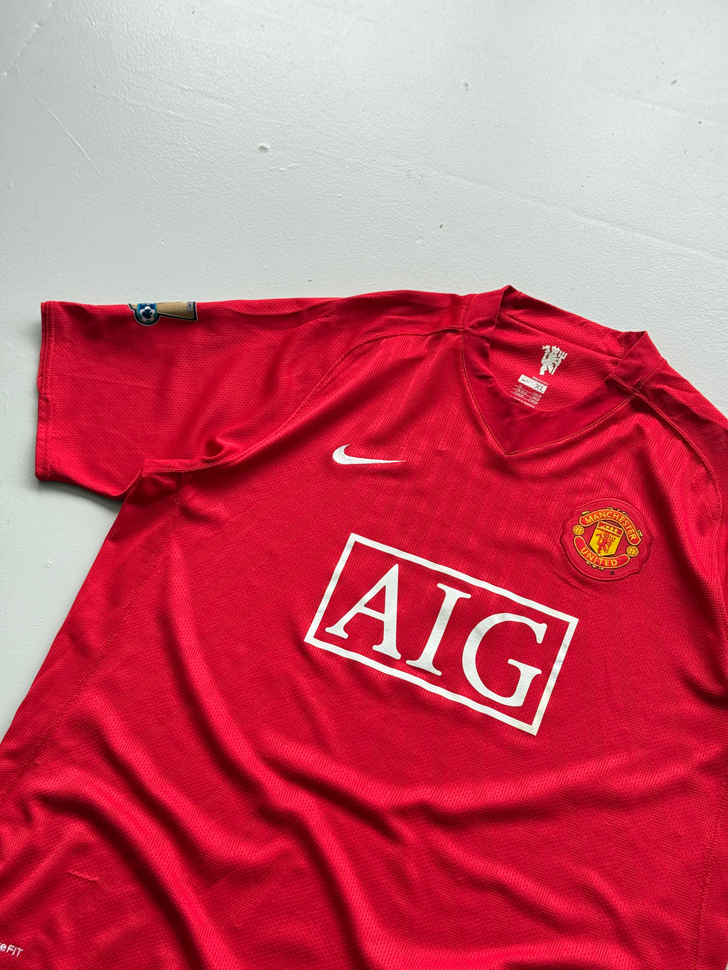 Nike Manchester United Tevez #32 07/08 Home Football Shirt - XL
