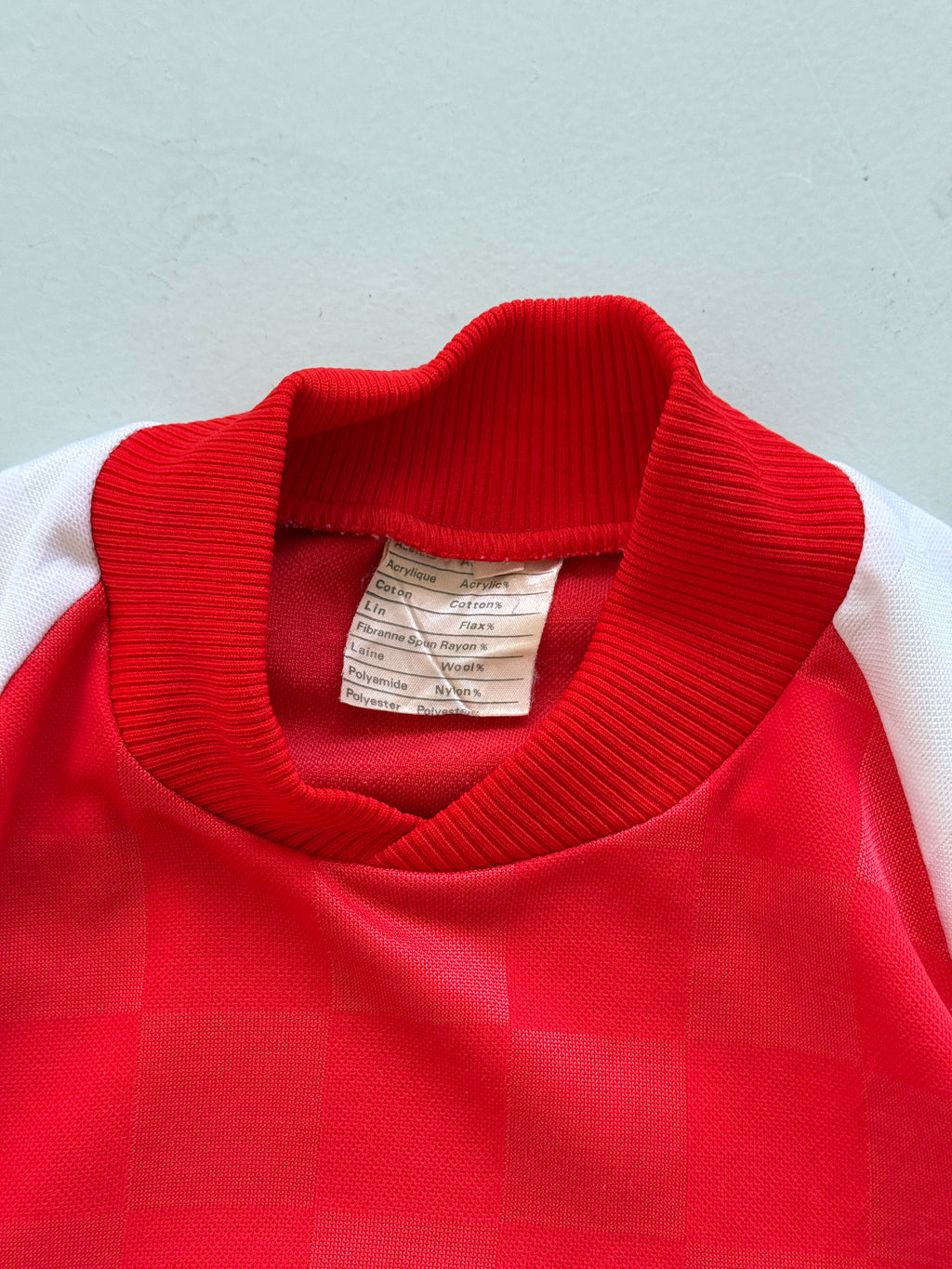 Red Crédit Mutuel 90's Vintage Long Sleeve Football Shirt- Medium
