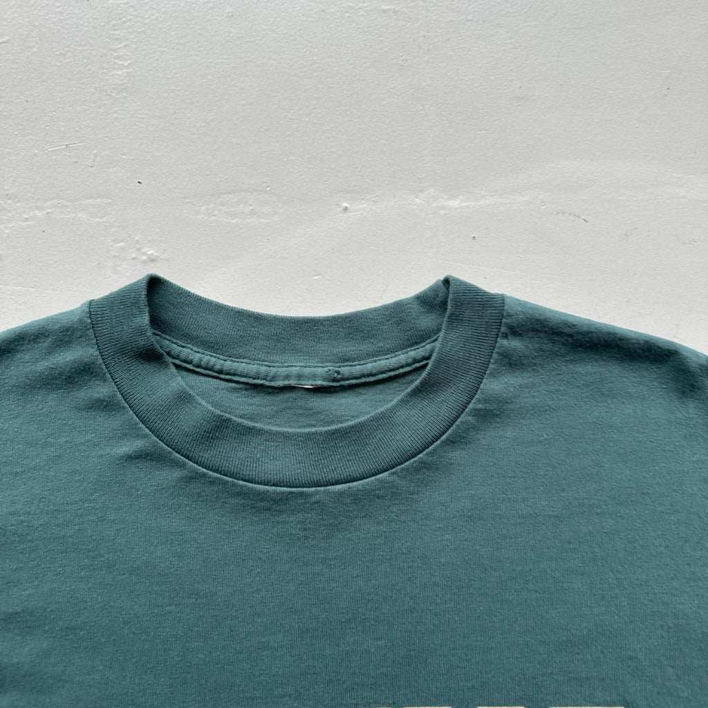Teal Blue Promise Keepers Slogan 90s Vintage T-shirt - Medium