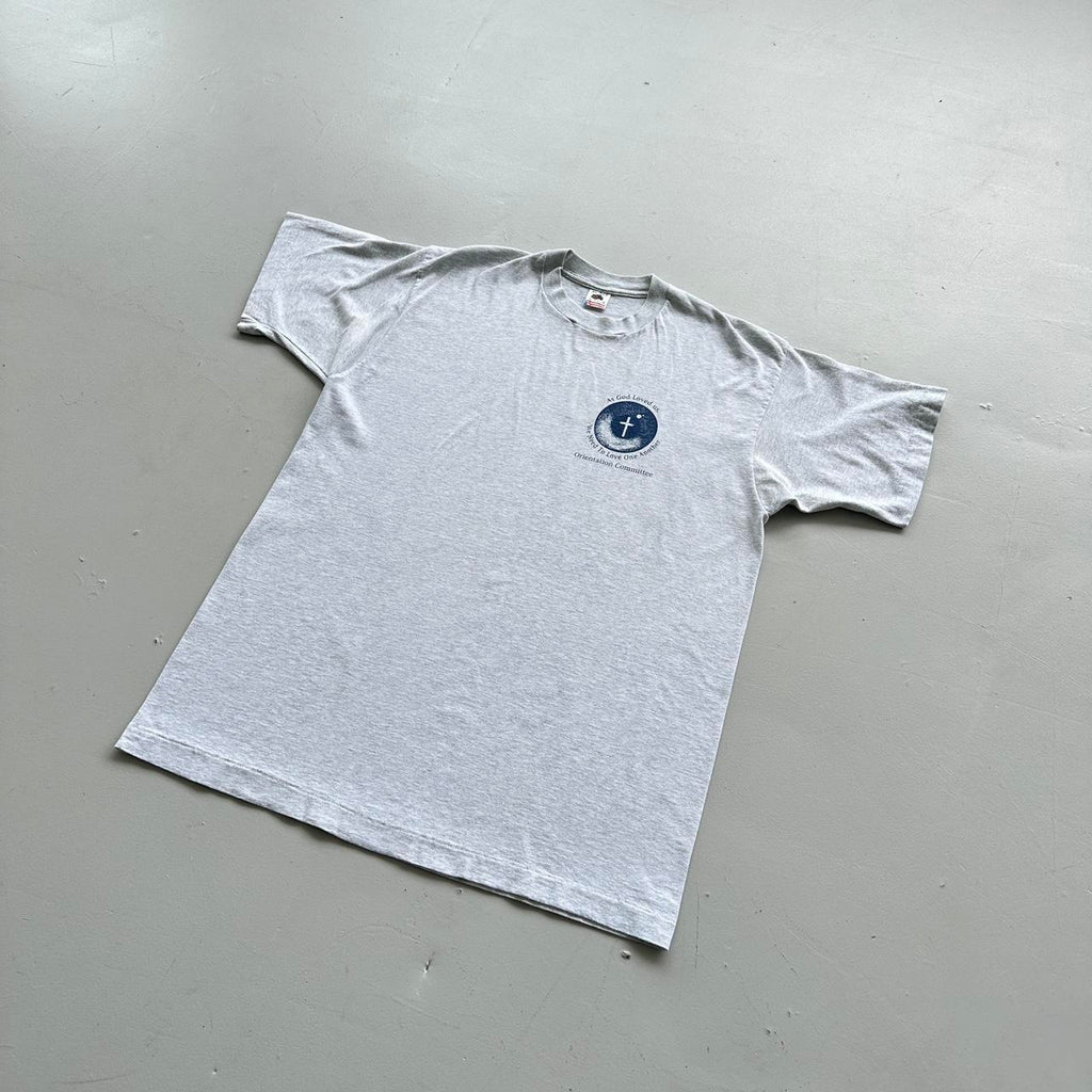 Grey Religious Christian Vintage 90's T-shirt - XL