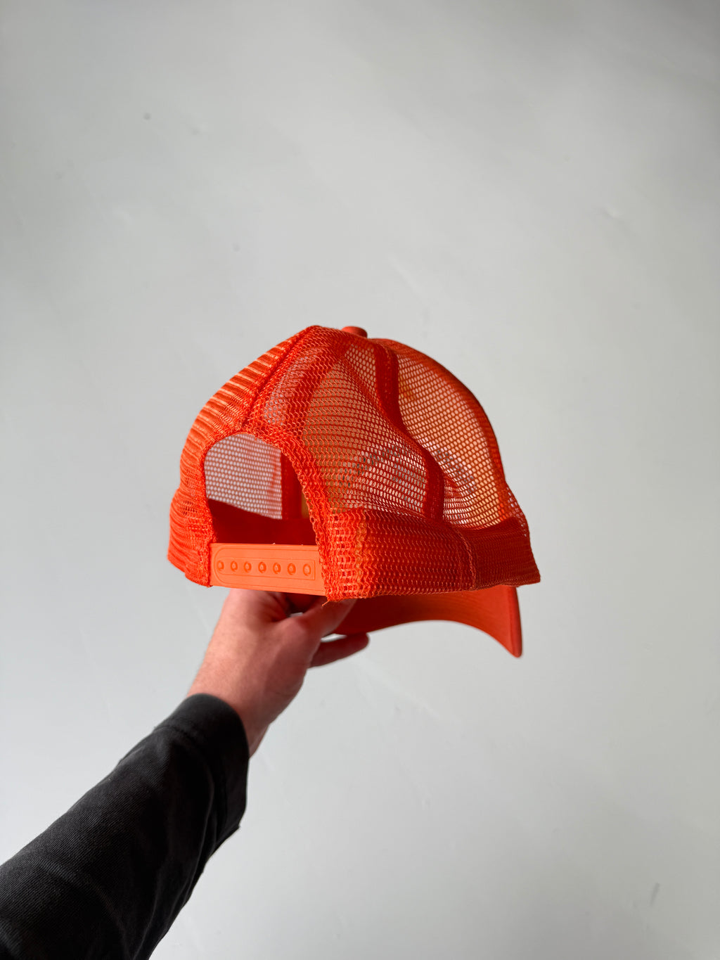 Orange Coyote Mountain Hunt Club Vintage Foam and Mesh SnapBack Trucker Cap