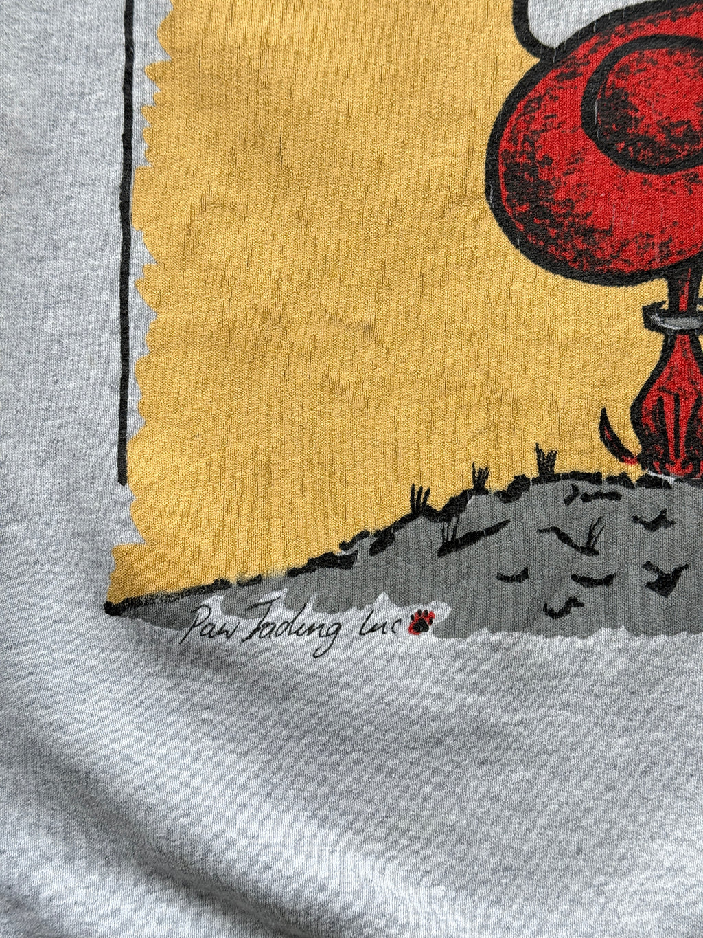 Grey Cartoon Dog 90's Vintage Graphic Sweatshirt Jumper - Large