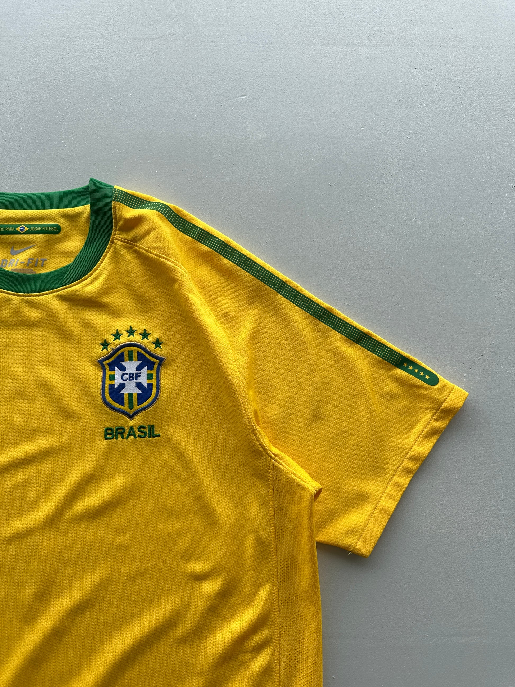 Nike Brazil CBF Dri-Fit Vintage Home Football Shirt - Large