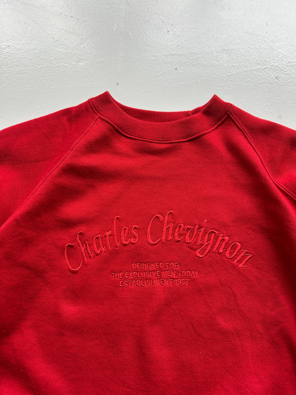 Red Chevignon Vintage Sweatshirt 90's Crewneck - Women's 8
