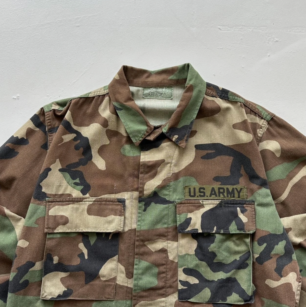 Camouflage US Army 80s/90s Vintage Shirt - Medium