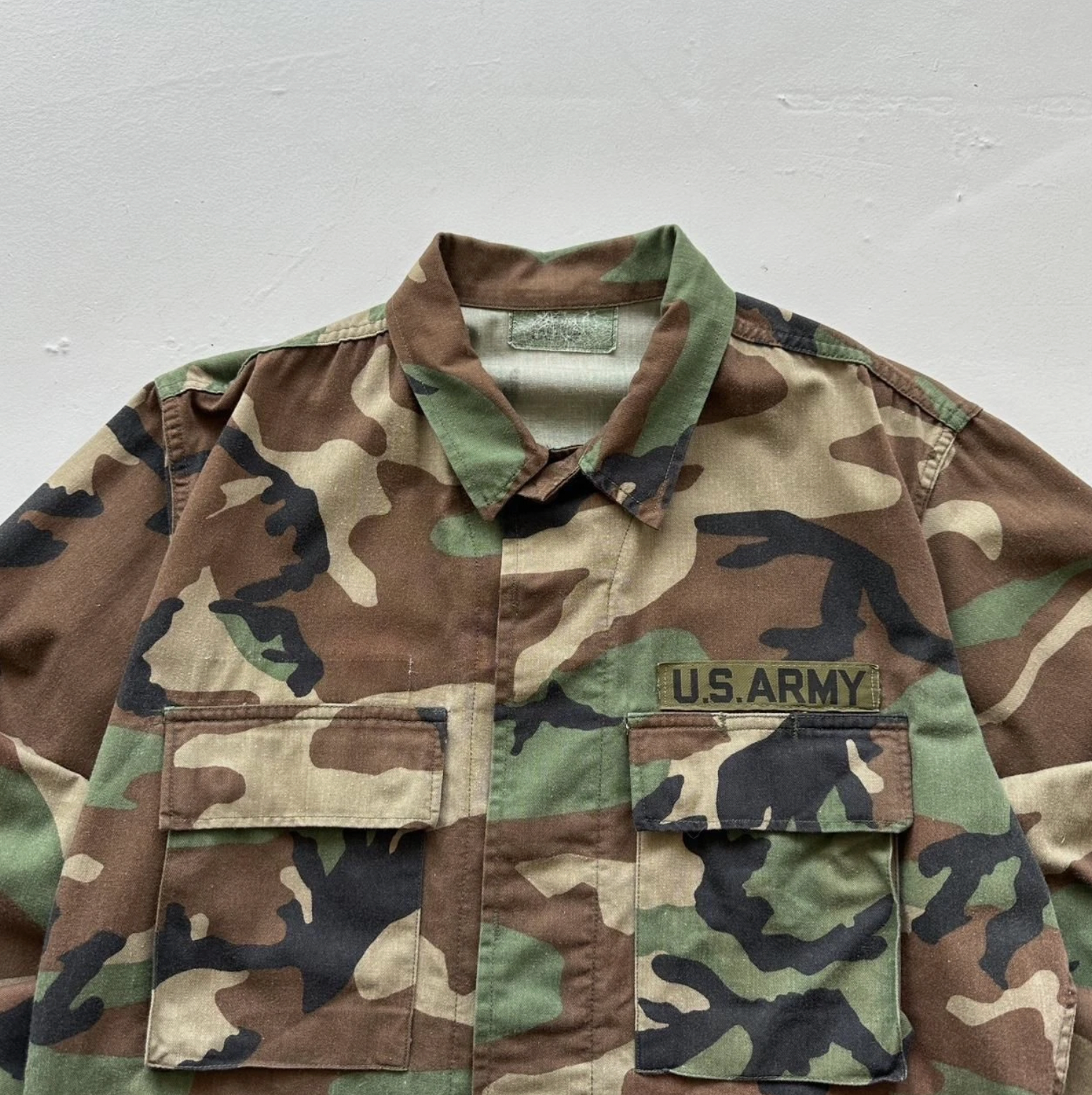 Camouflage US Army 80s/90s Vintage Shirt - Medium