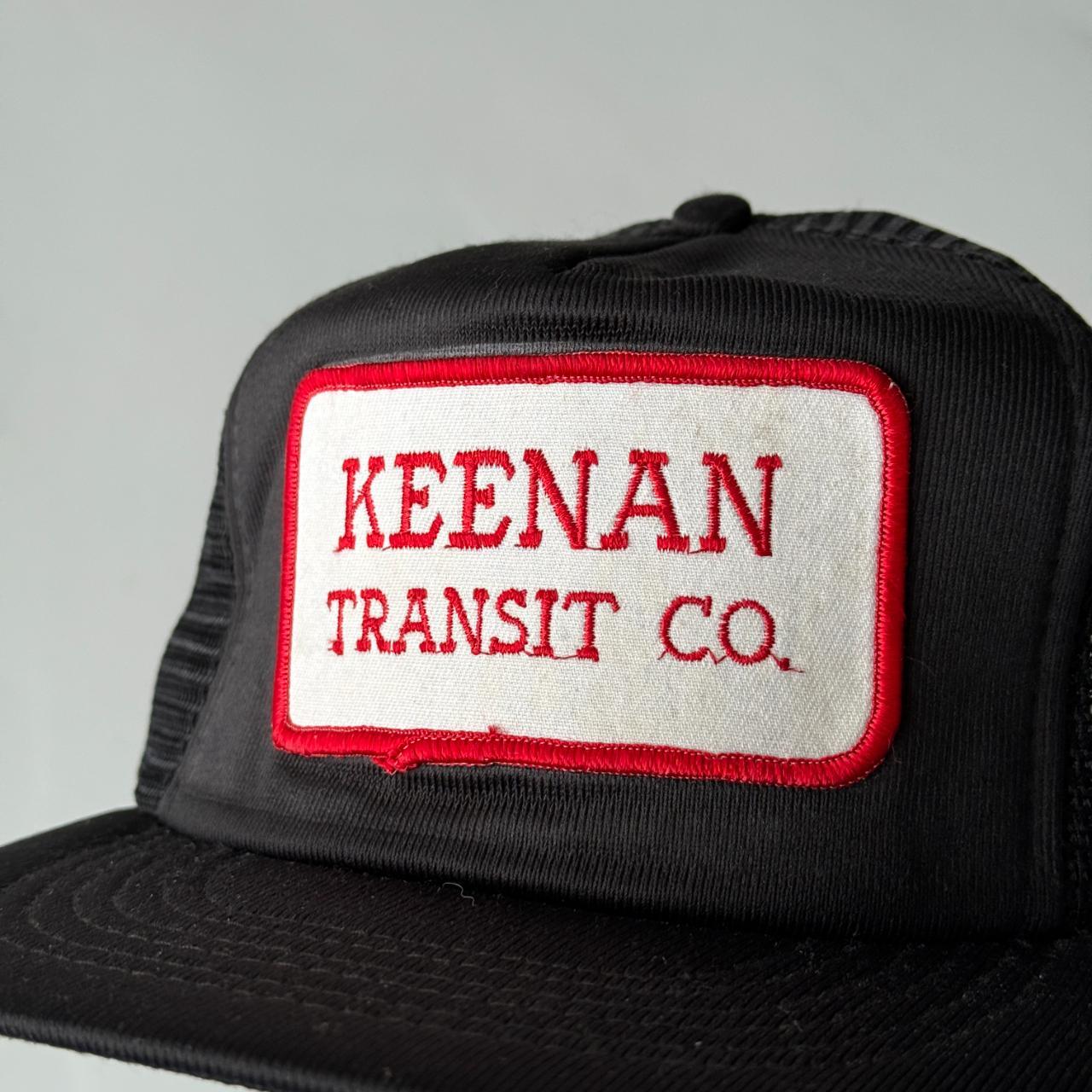 White Keenan Transit Co Vintage Mesh and Foam SnapBack Trucker Cap