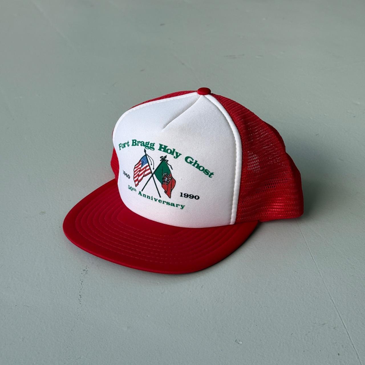 Red Fort Bragg Holy Ghost Vintage Foam and Mesh SnapBack Trucker Cap