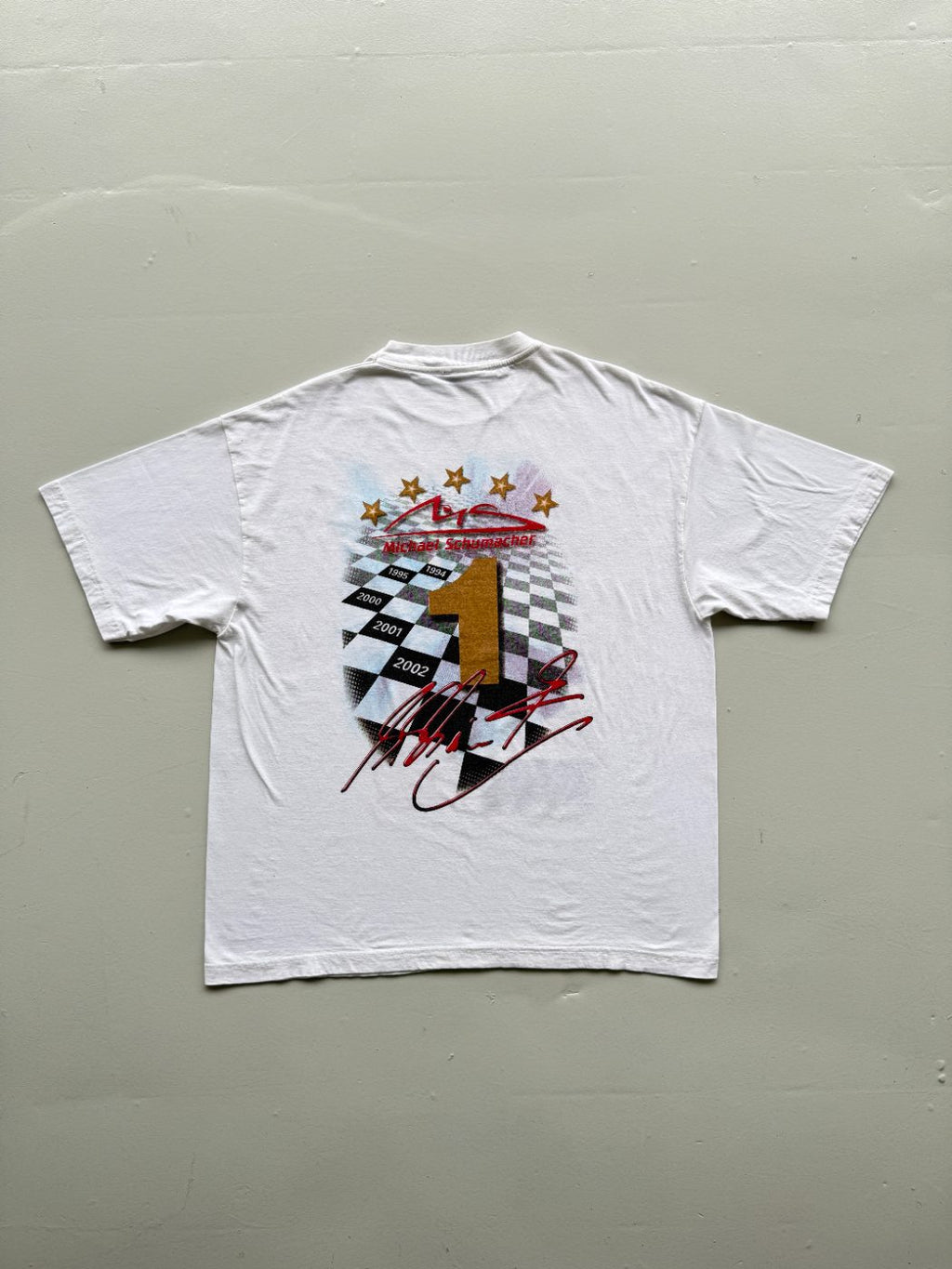 Michael Schumacher Official 5 Times F1 World Champion 2002 Vintage Graphic T-Shi