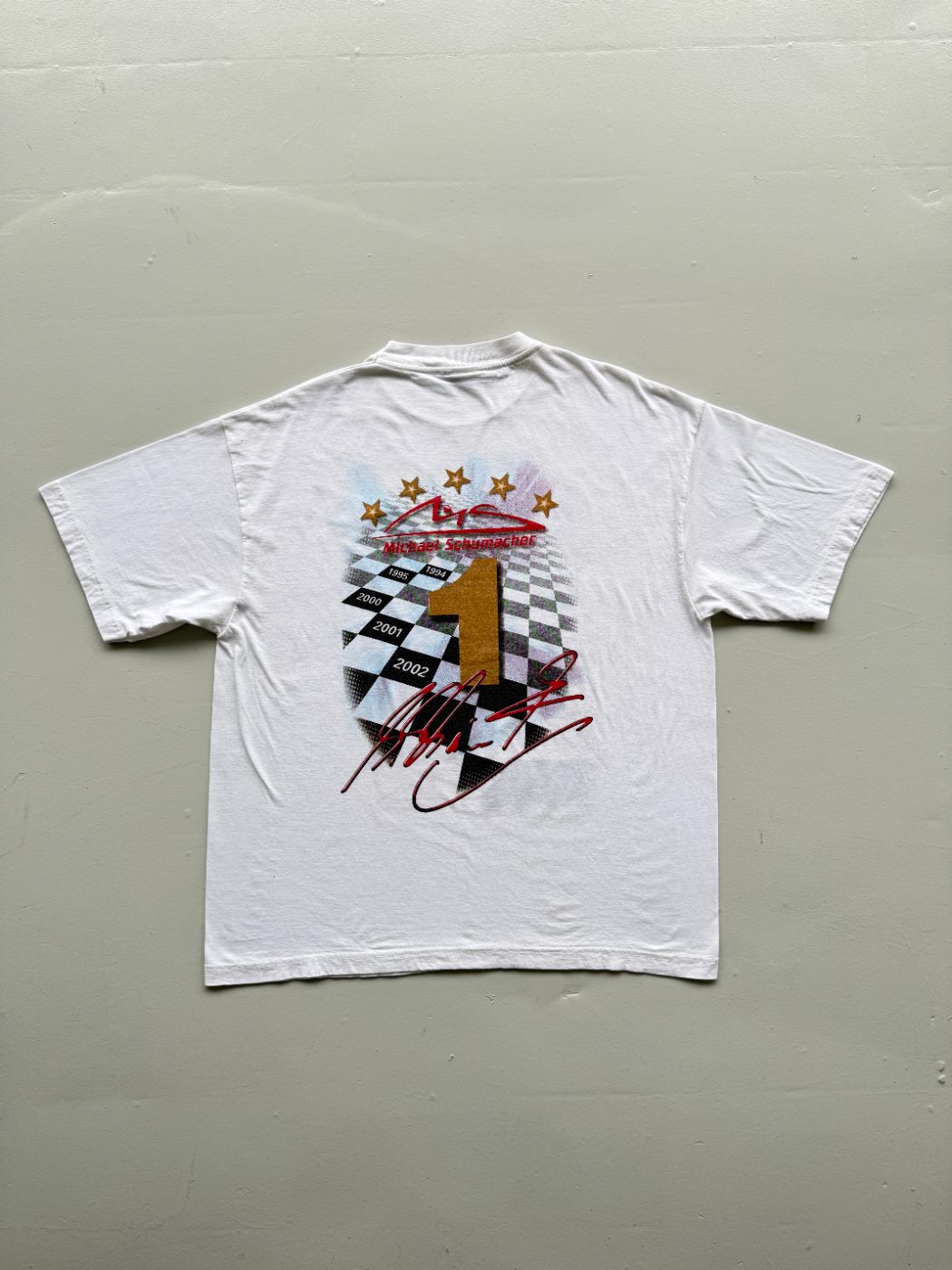 Michael Schumacher Official 5 Times F1 World Champion 2002 Vintage Graphic T-Shi