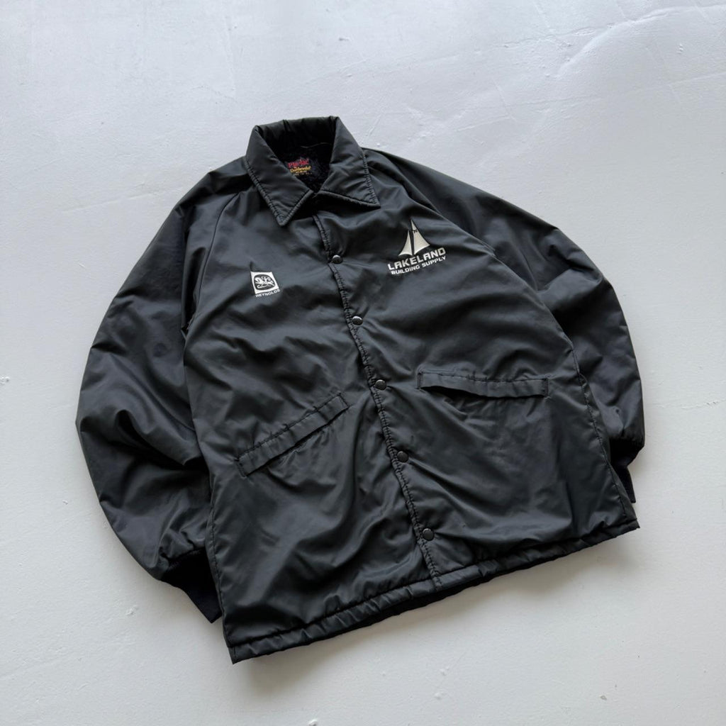 Black Lakeland Building Supply 80s Coach Jacket - Small