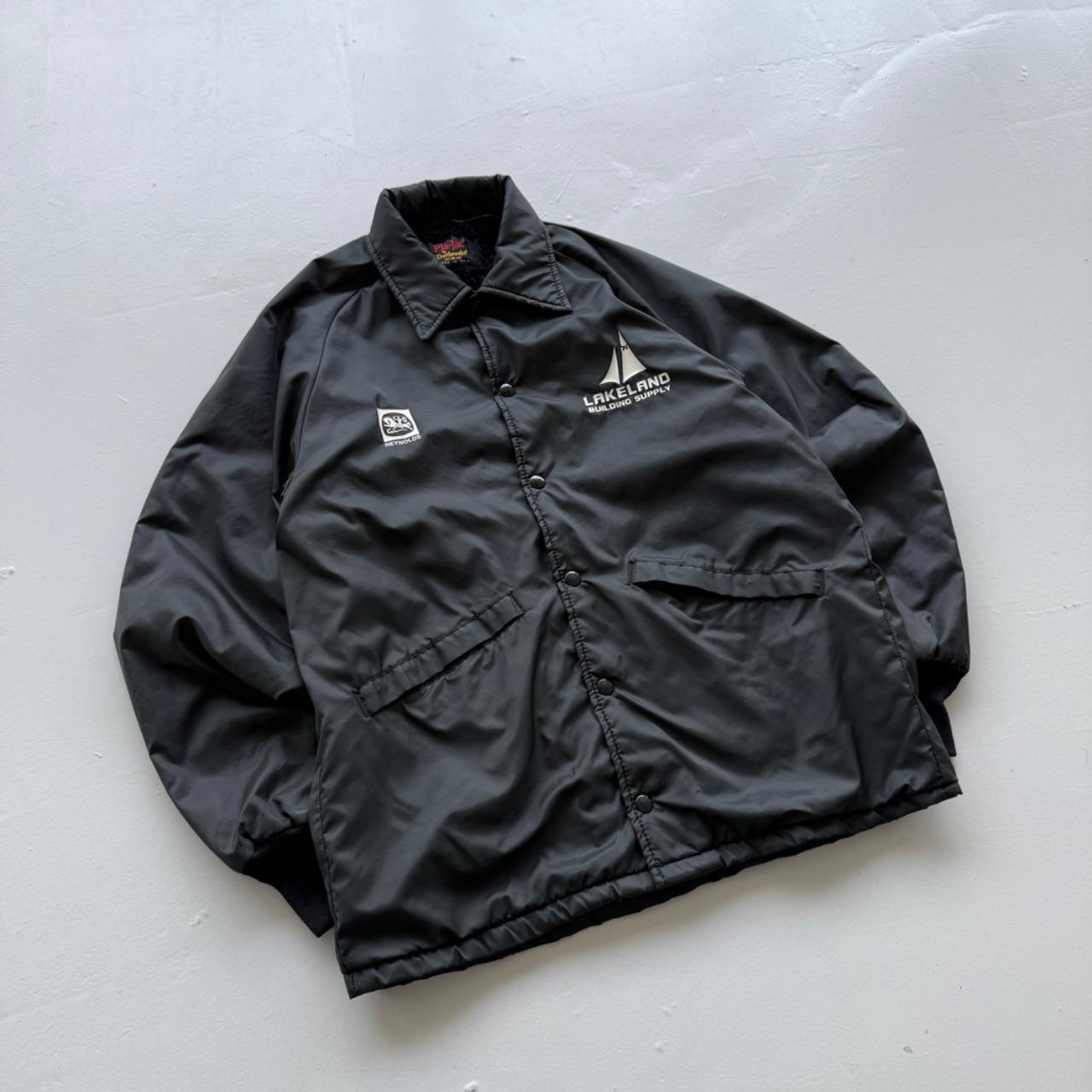 Black Lakeland Building Supply 80s Coach Jacket - Small