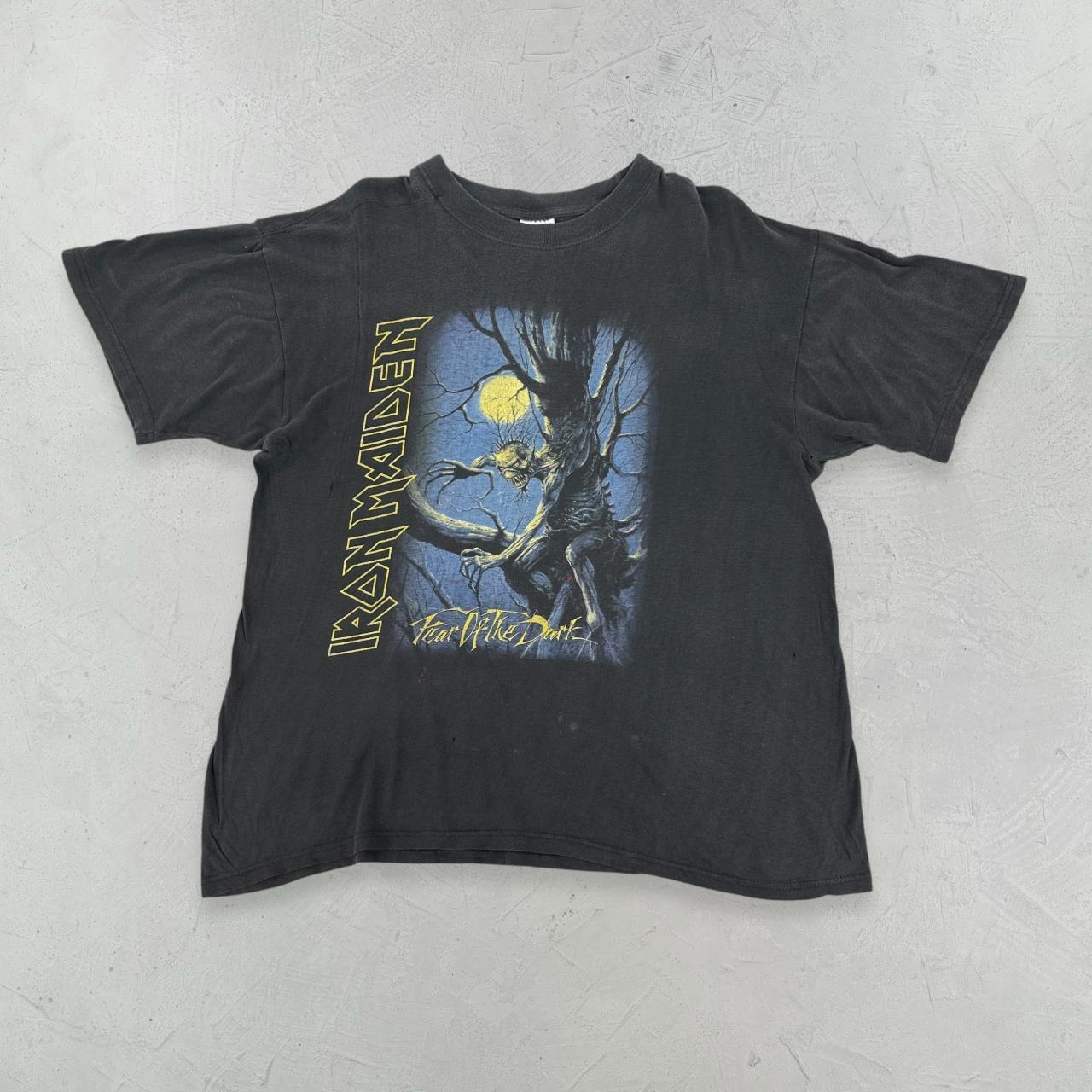 Iron Maiden Fear The Dark 90s Vintage T-shirt - XL