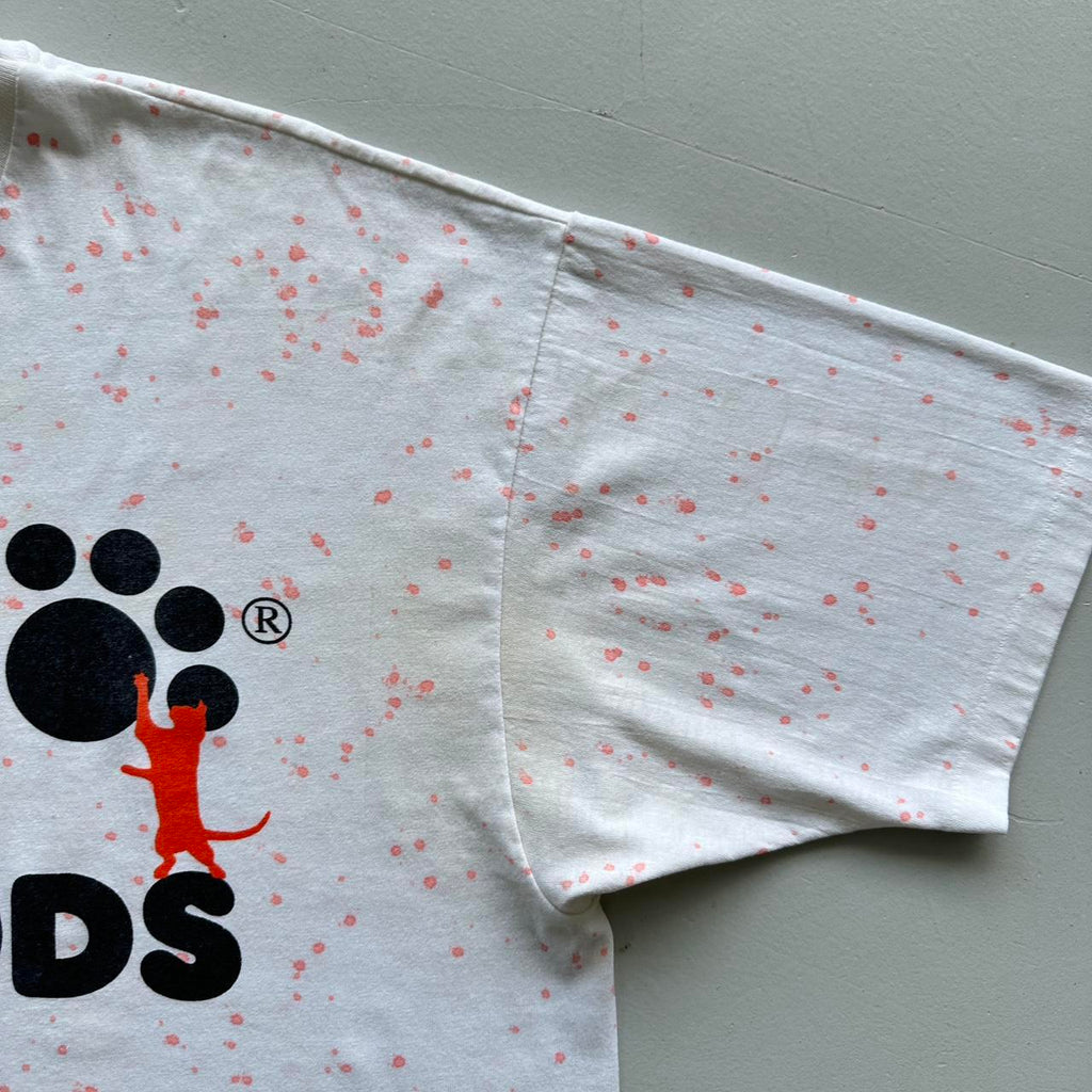 White IAMs Catfoood AOP Vintage T-shirt - XL