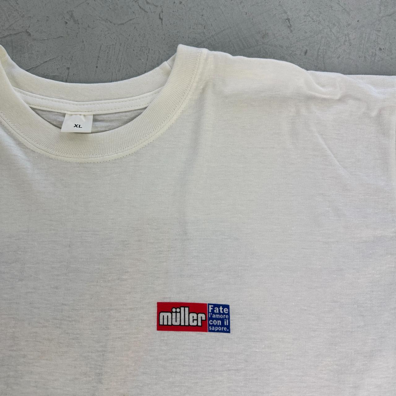 Müller Corner Yogurts White 90s vintage T-shirt - Large