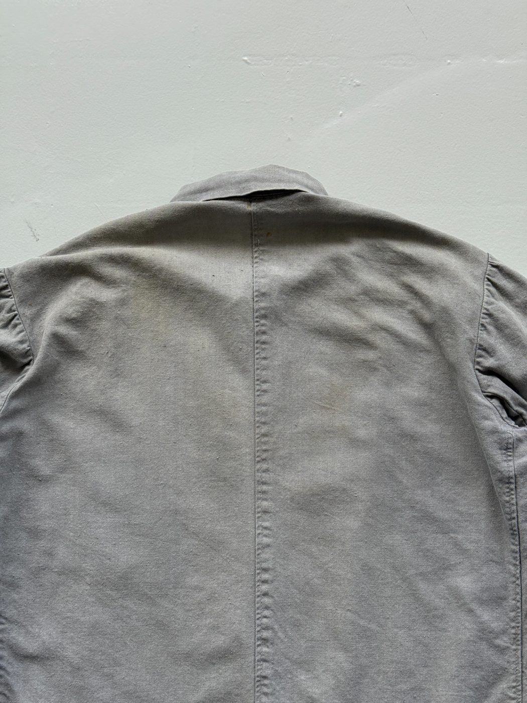 Grey Vintage French Chore Faded 70's Jacket CH181 - XL