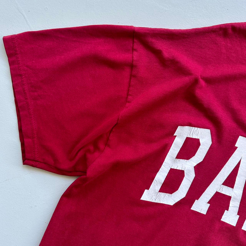 Burgundy BAMA University 90s Vintage T-shirt - Large