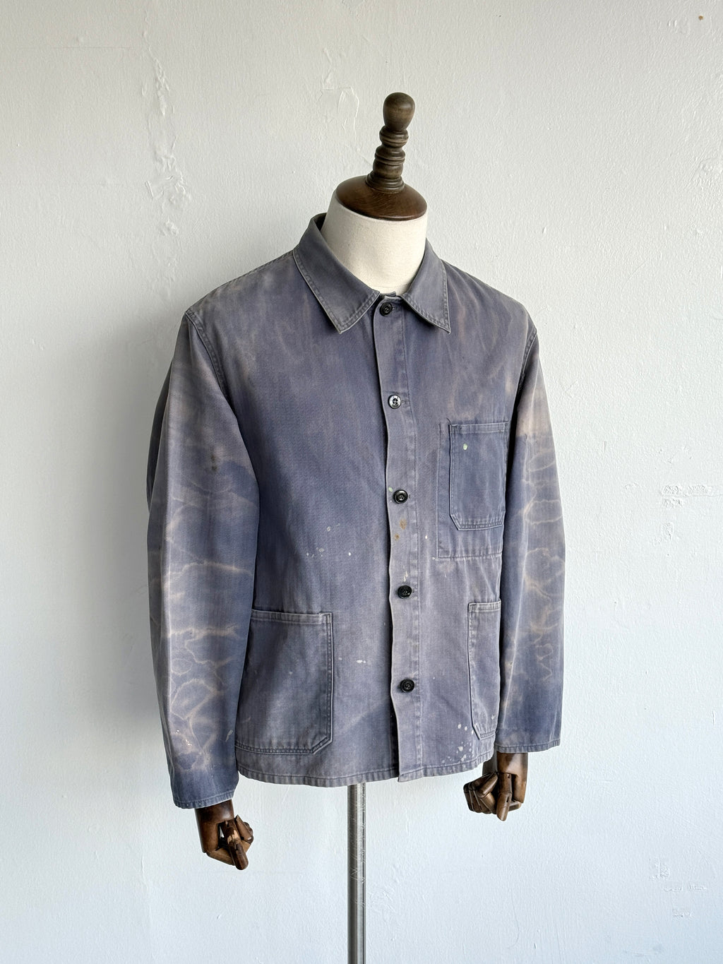 Thrashed Blue Pionier Vintage Workwear Chore Jacket CH497 - Medium