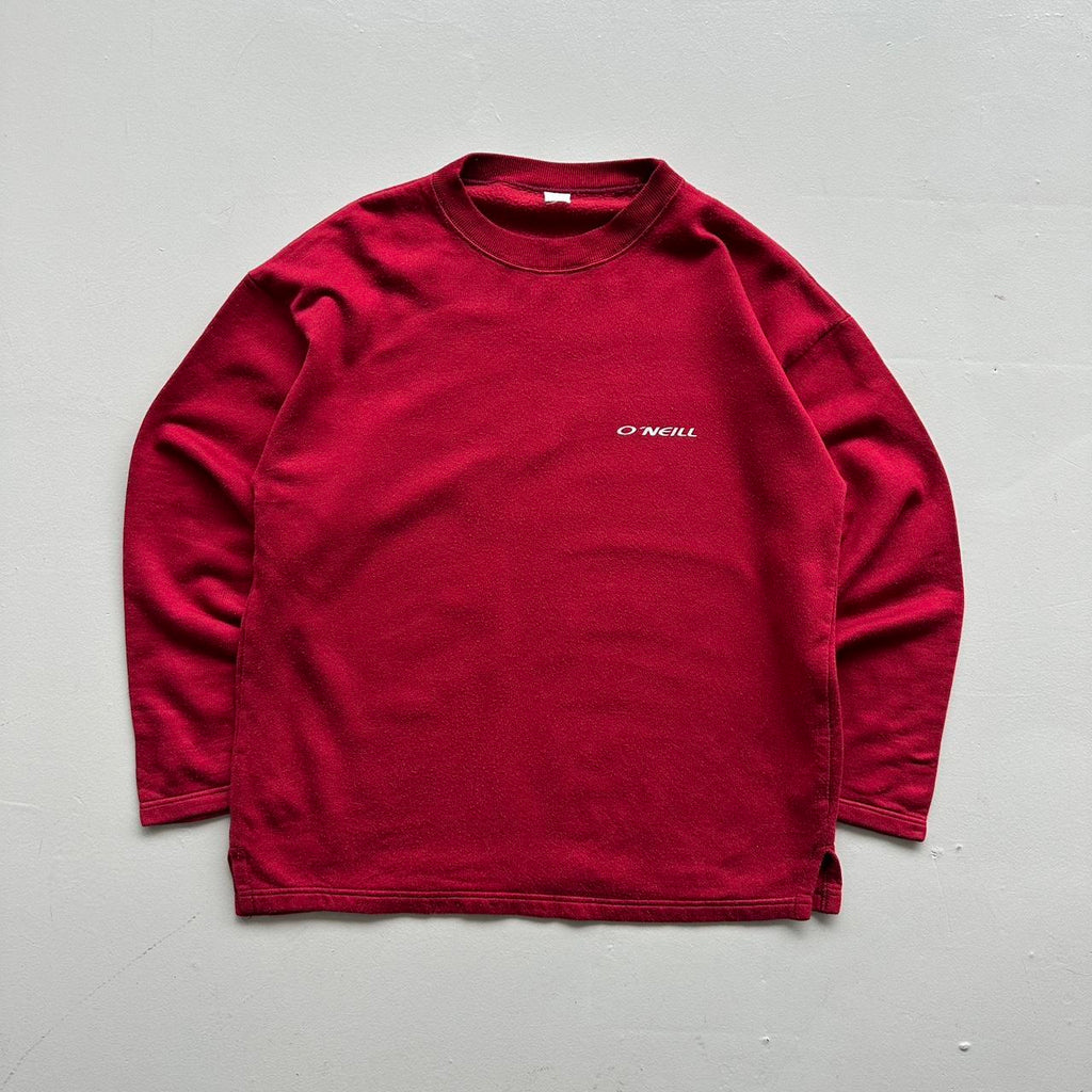 Burgundy O’neill Surf Competition 90’s Vintage Graphic Sweatshirt - Large