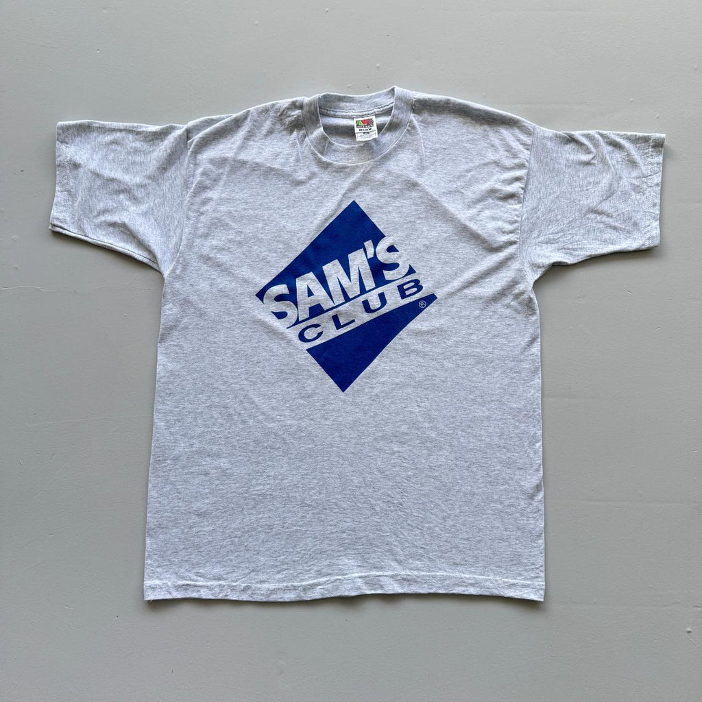 Grey Sam's Club Vintage 90s T-shirt - XL
