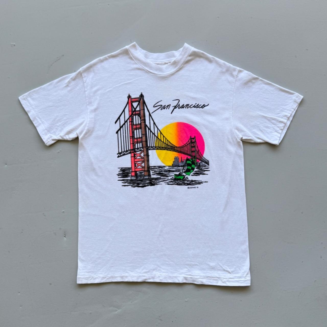 White San Francisco 90s Tourist Vintage T-shirt - Large