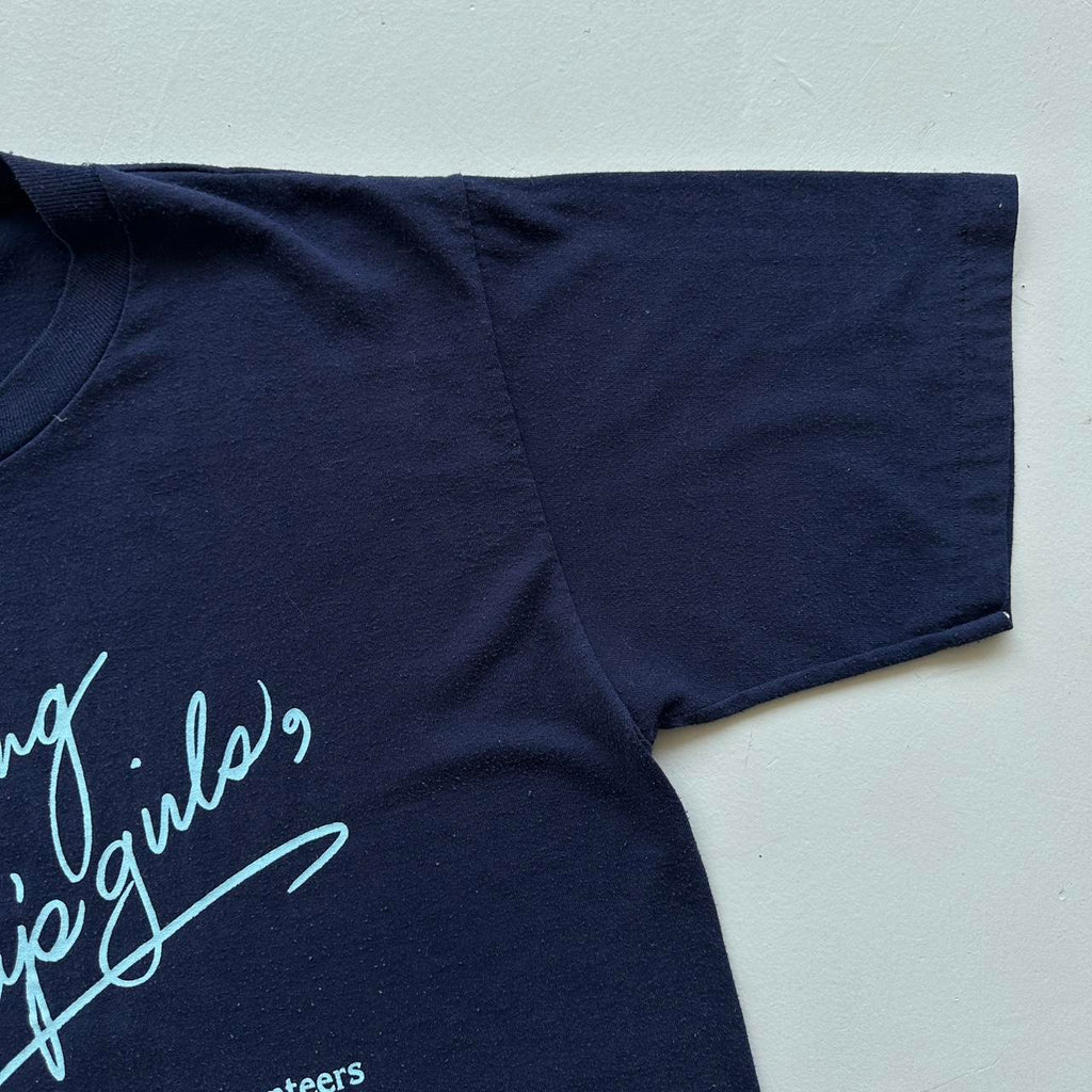 Navy Girl Scouts 90s Vintage T-shirt - Medium