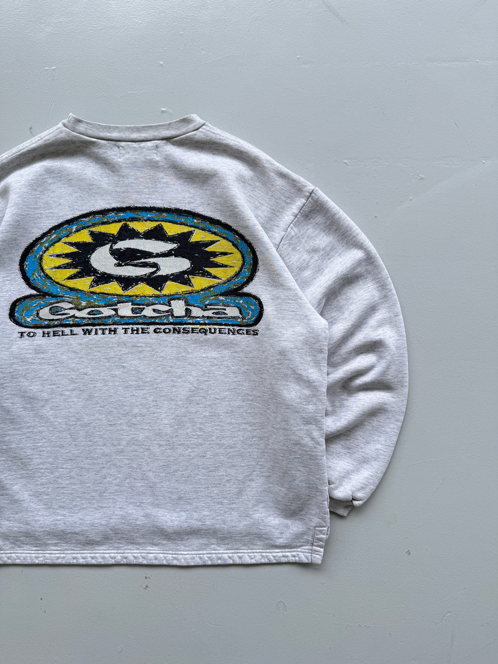 Gotcha Surf 'To Hell With The Consequences' 90's Vintage Sweatshirt - Medium