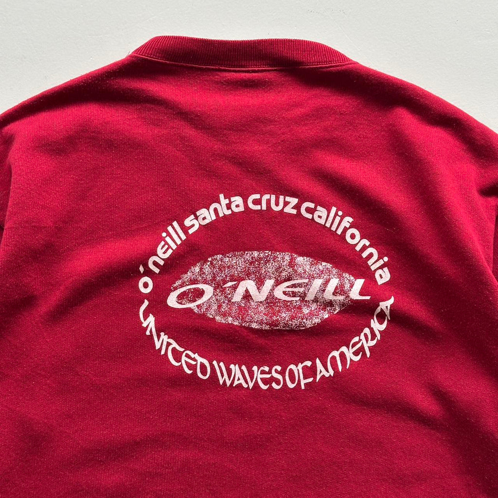 Burgundy O’neill Surf Competition 90’s Vintage Graphic Sweatshirt - Large