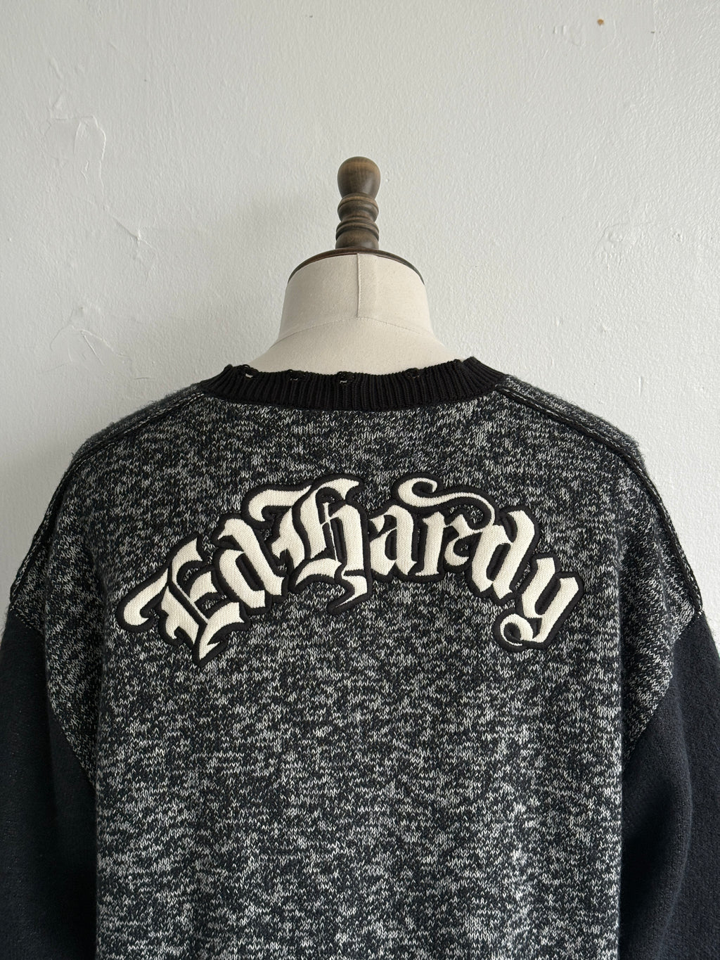Ed Hardy Lucky 13 Skull Y2K Vintage Knitted Cardigan - XL Big
