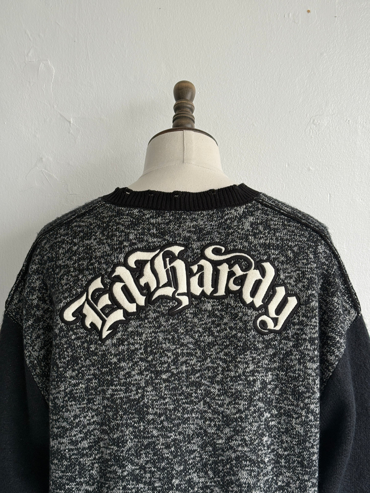 Ed Hardy Lucky 13 Skull Y2K Vintage Knitted Cardigan - XL Big