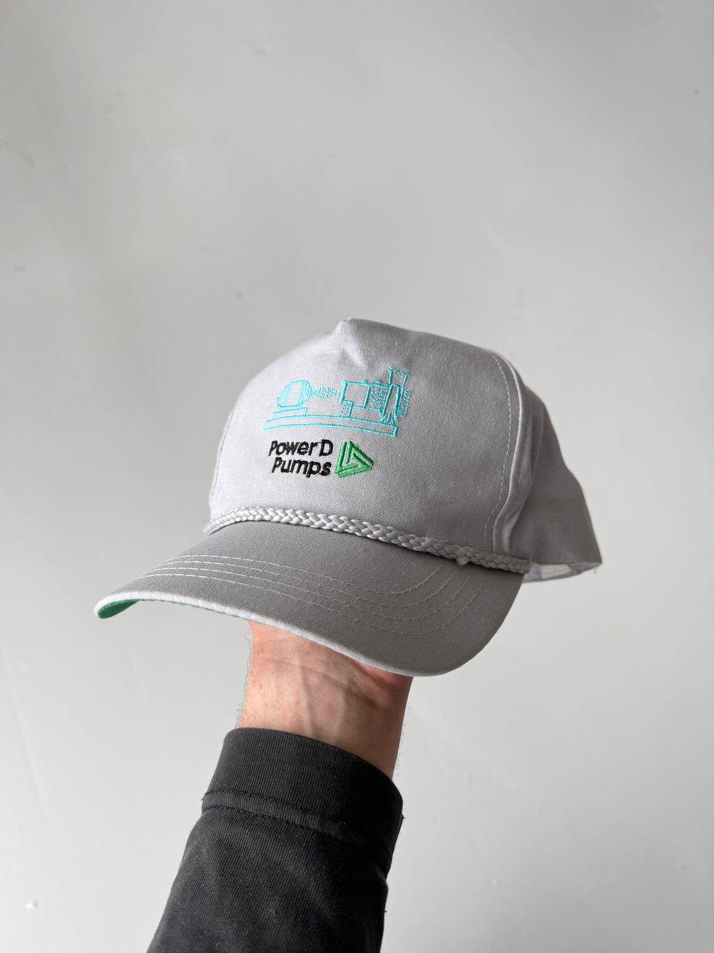 Grey Power Pumps Vintage Cotton SnapBack Trucker Cap