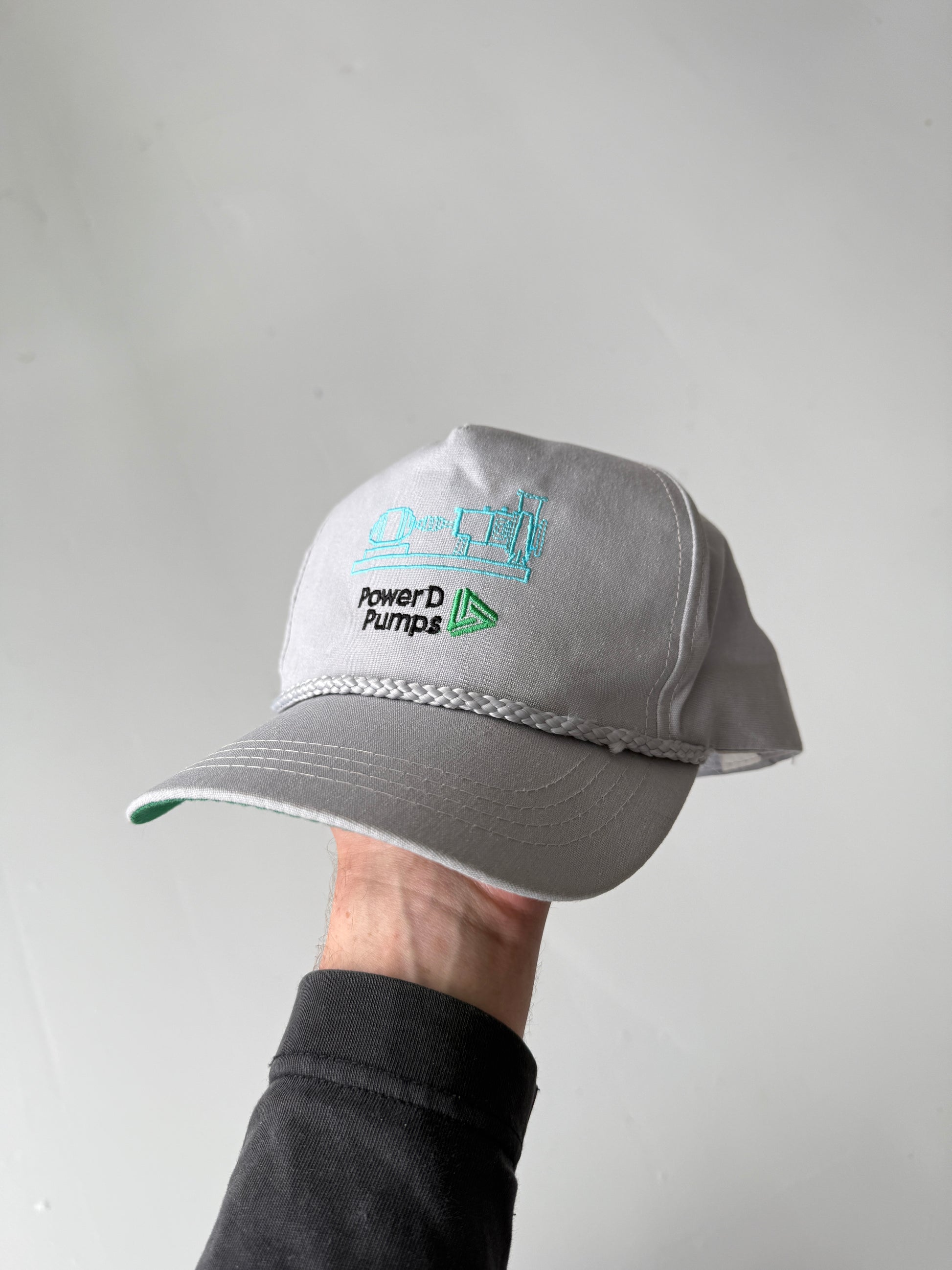 Grey Power Pumps Vintage Cotton SnapBack Trucker Cap