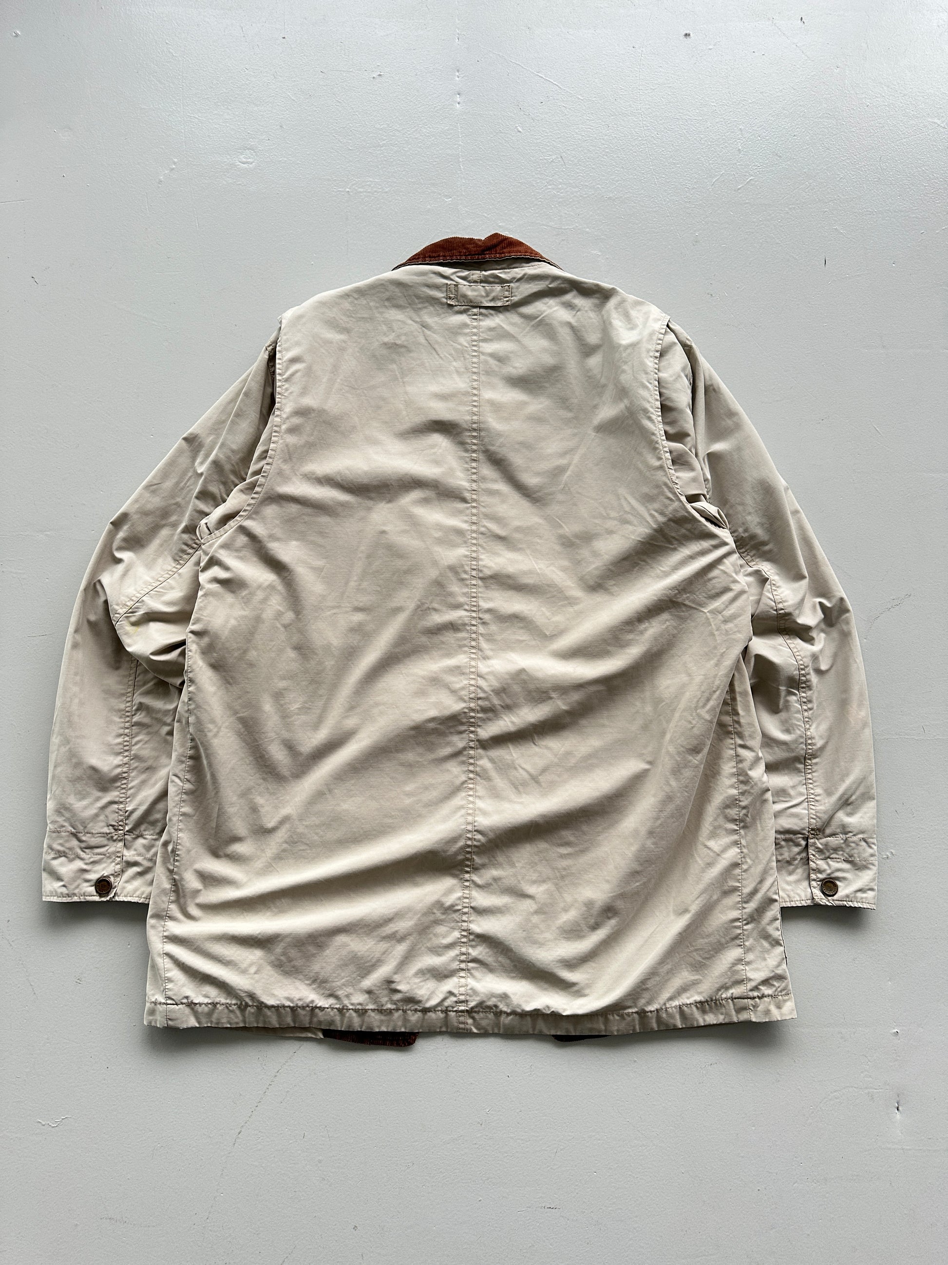 Eddie Bauer 90's Vintage Barn Jacket Cream / Sandstone - Large