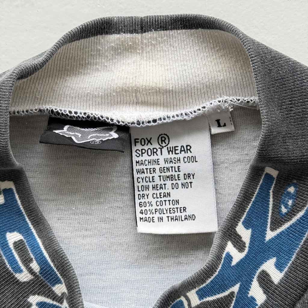 Faded Fox Racing 90s Vintage Graphic Long Sleeve Motocross Jersey - Large