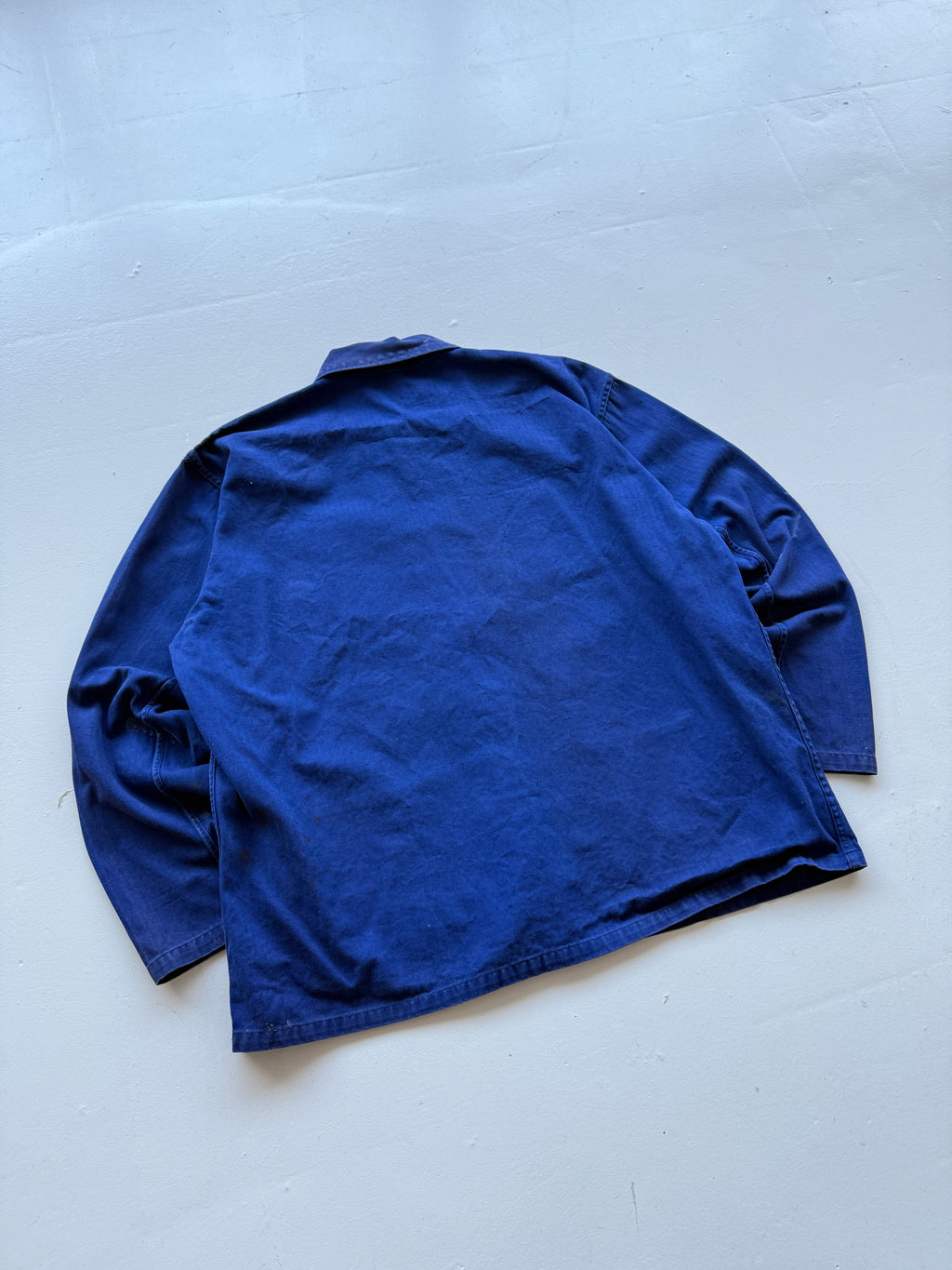 Navy French Herringbone Twill Workwear 80’s Vintage Chore Jacket CH030 - Large