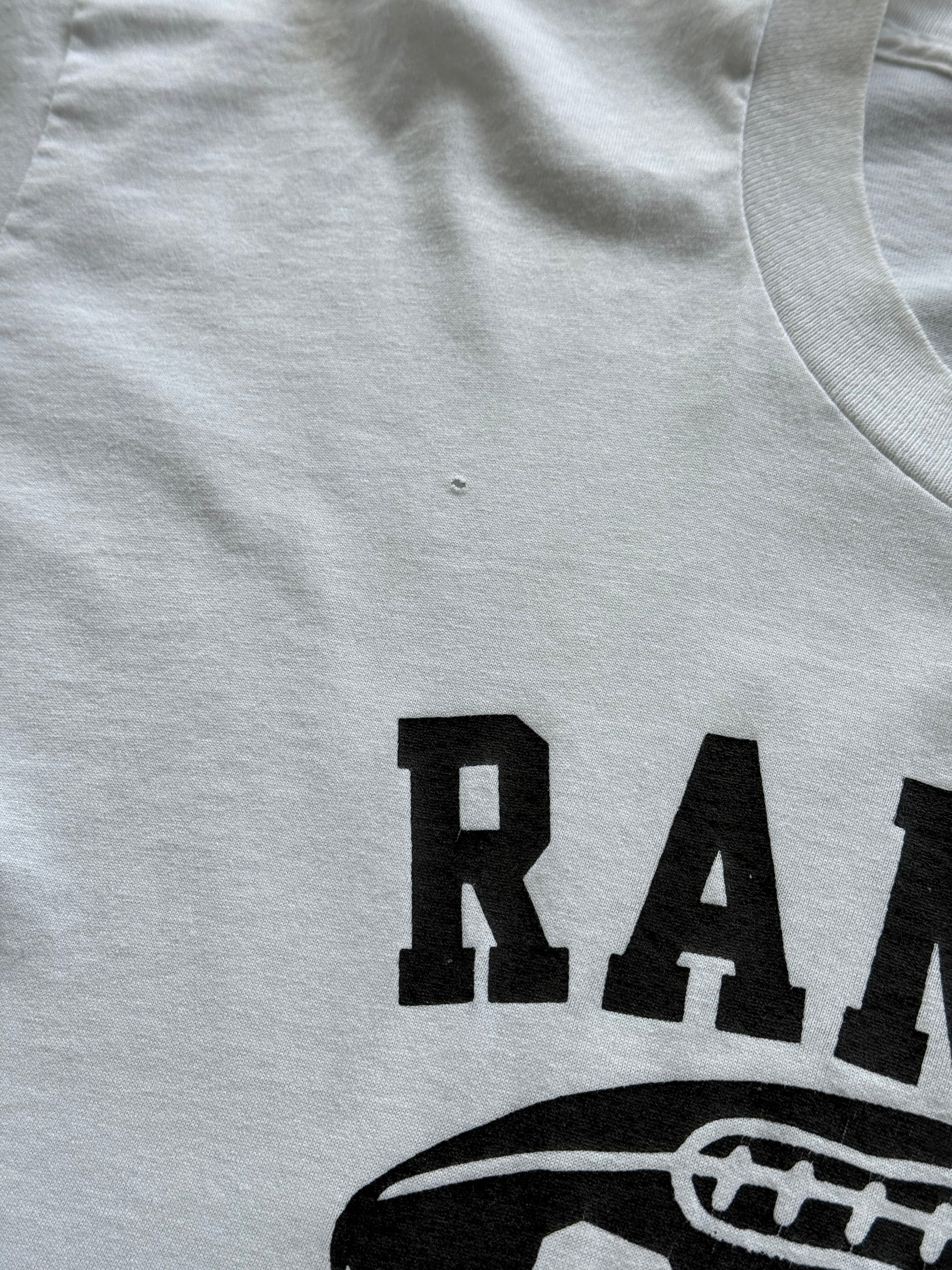 White Ranger Football 90's Vintage Single Stitch Collage T-Shirt - XL