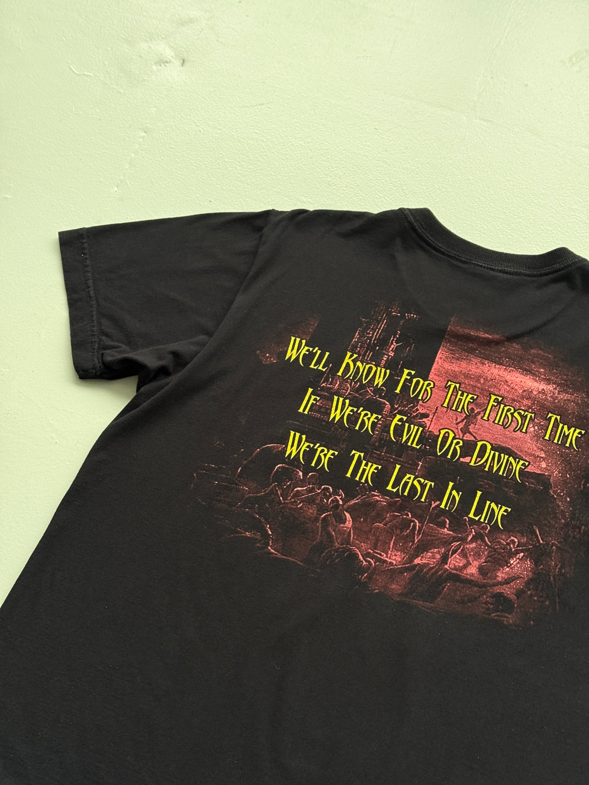 Black Dio The Last In Line Vintage Rock Graphic T-Shirt - Medium