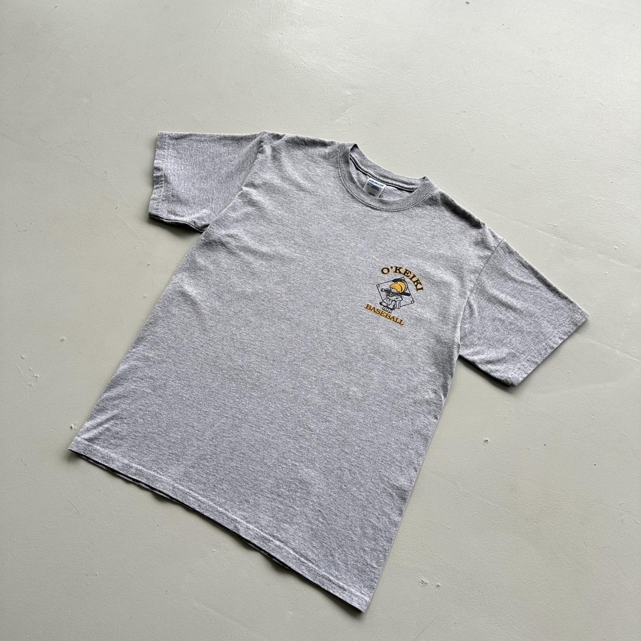 Grey O'Keiki Baseball 00s Vintage T-shirt - Medium