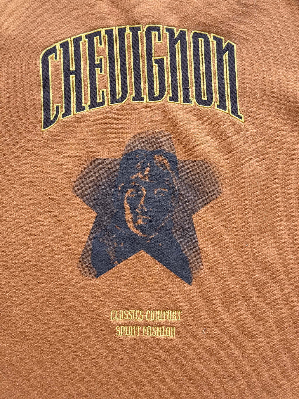 Chevignon Classics Comfort Spirit Fashion 90's Vintage Graphic Sweatshirt - Larg