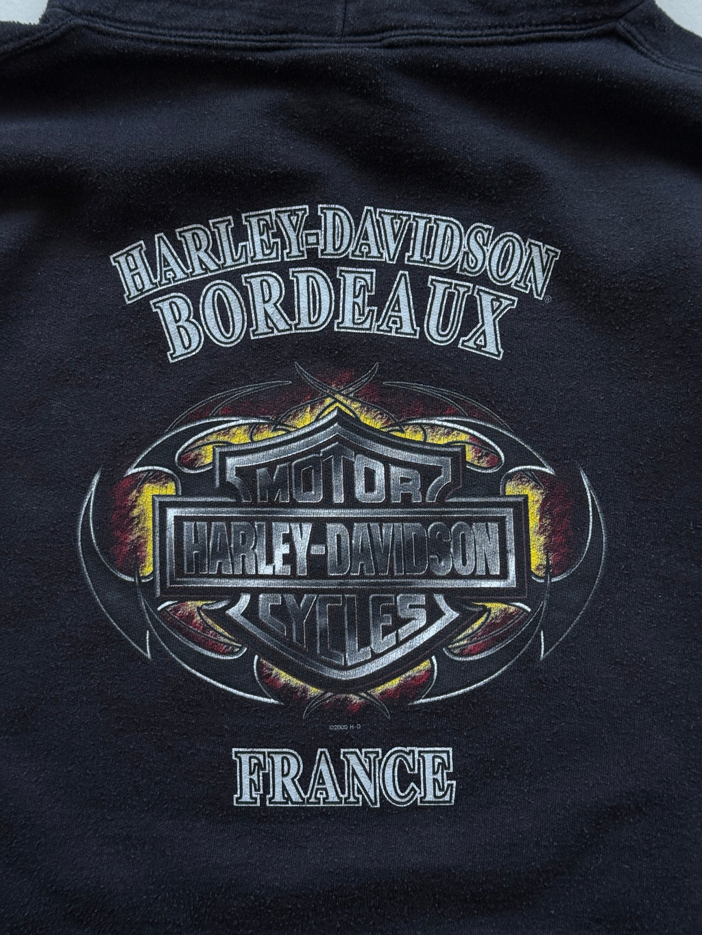 Harley-Davidson Bordeaux France Y2K Vintage Hoodie - XL