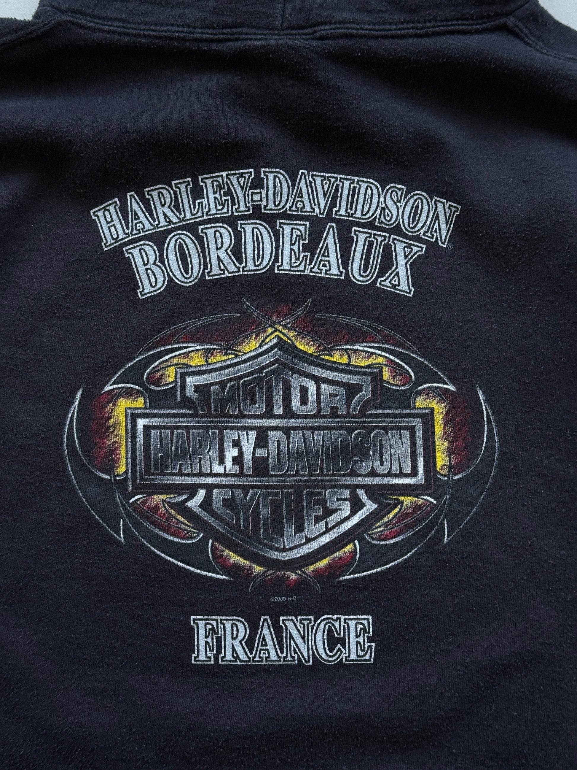 Harley-Davidson Bordeaux France Y2K Vintage Hoodie - XL