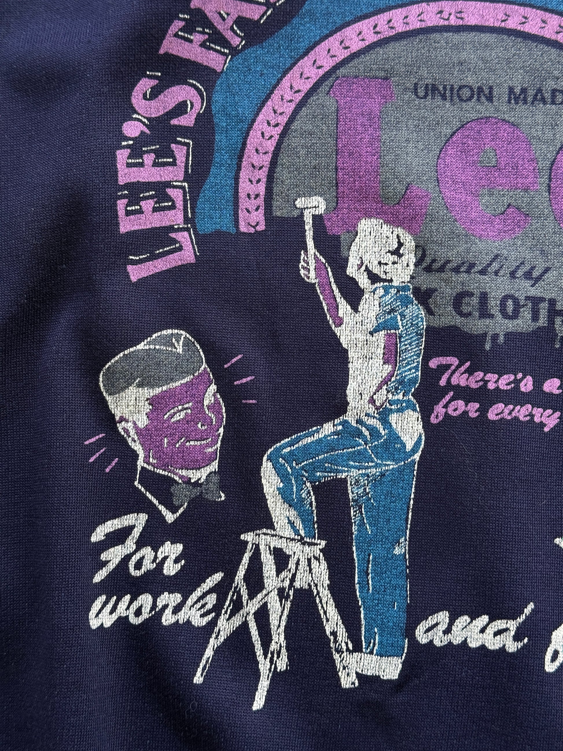 Lee Famous Guarantee Union Made 90's Vintage Sweatshirt - XL