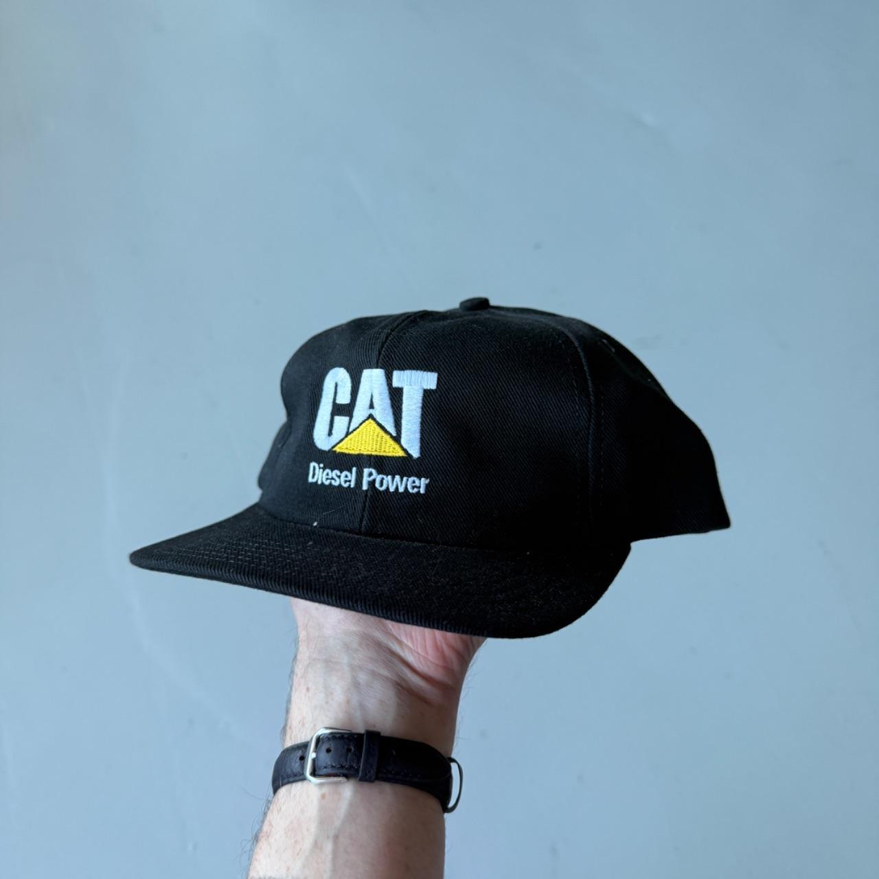 Black CAT Vintage Deadstock SnapBack Trucker Cap