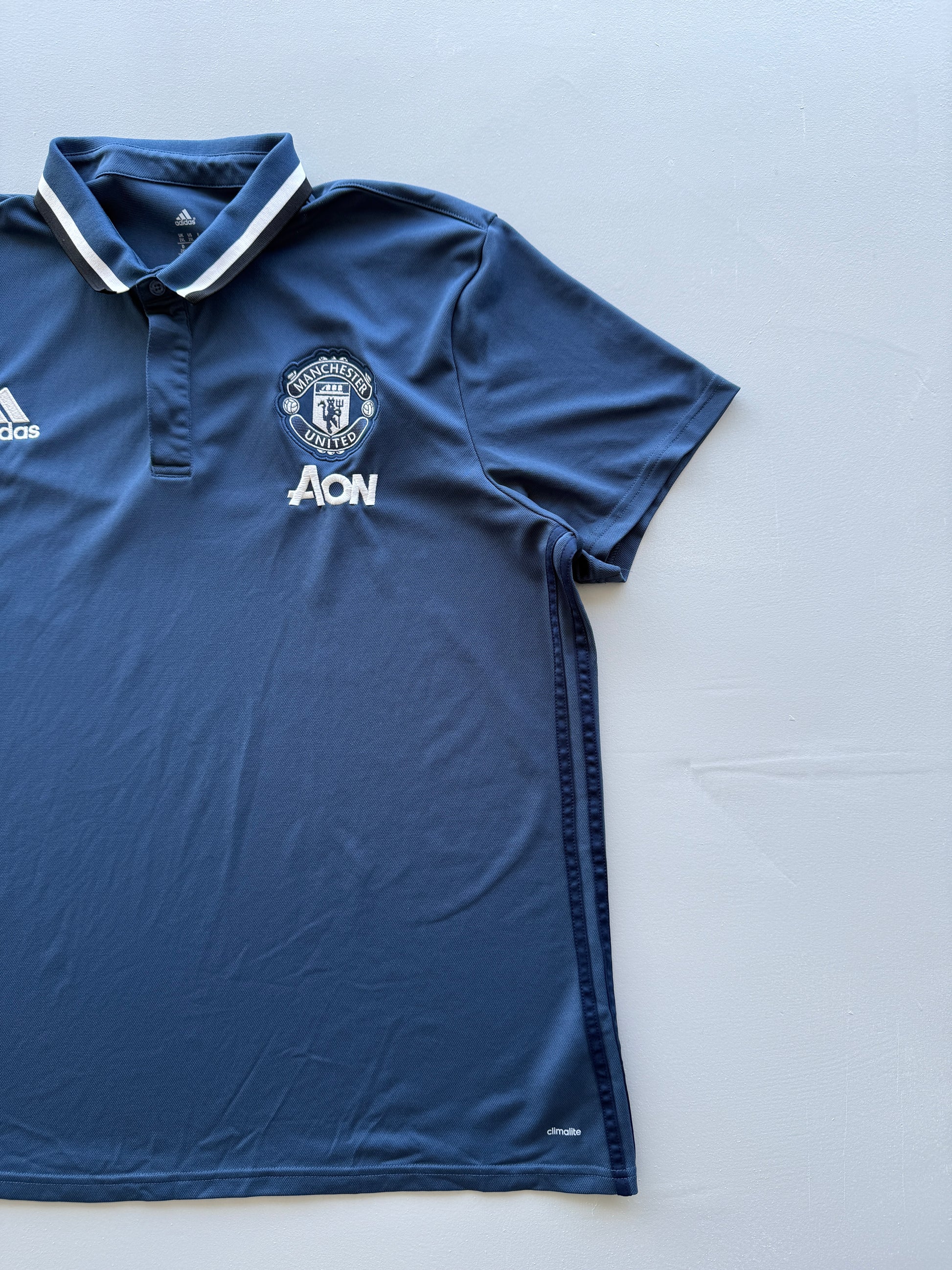 Adidas Manchester United AON Climalite Vintage Polo Shirt - XL