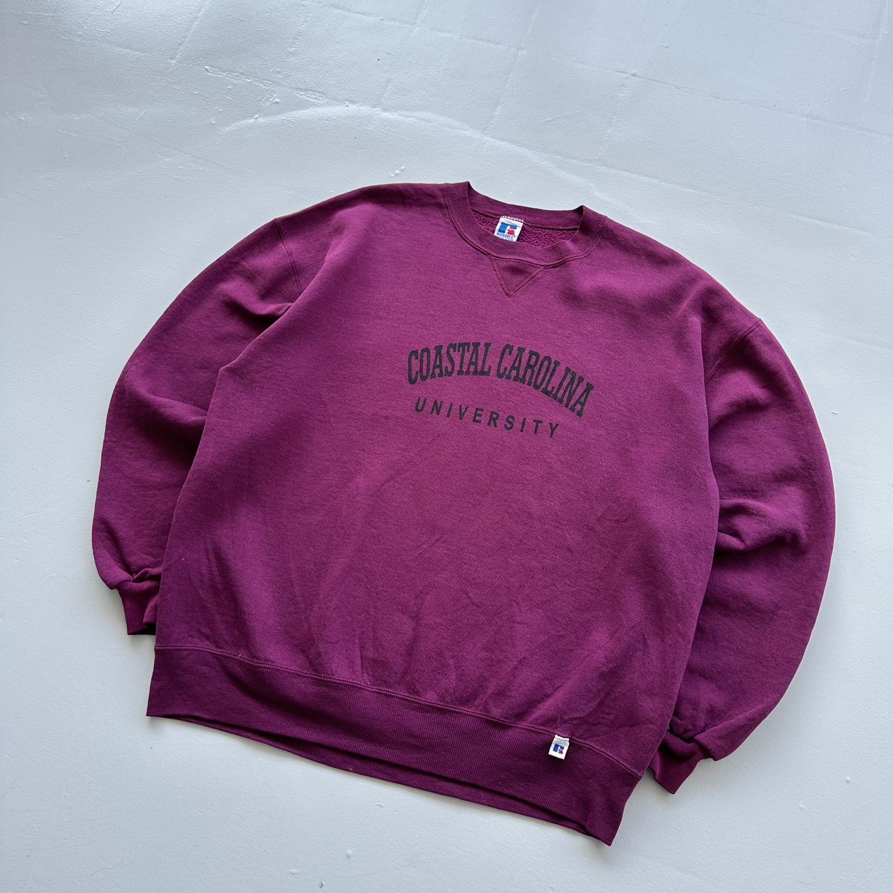 Burgundy Carolina University Russell Athletic 90s Sweatshirt - XL