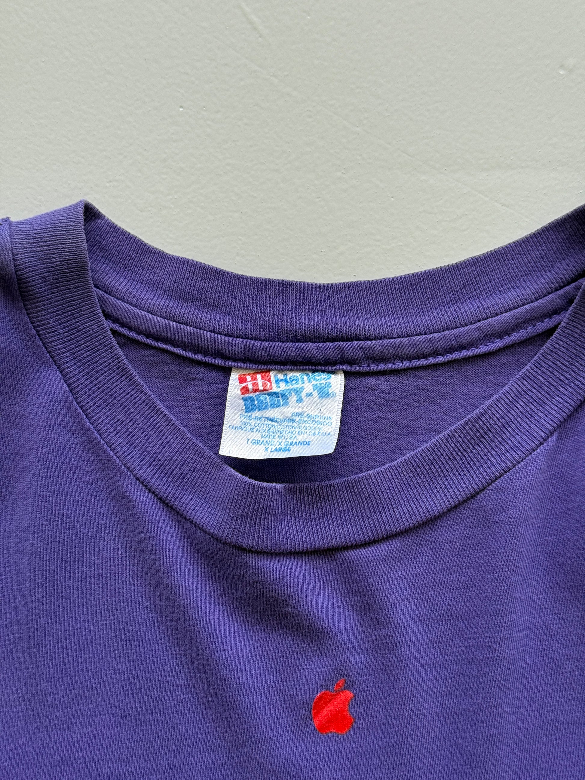 Purple Apple Inc 90's Vintage Graphic Single Stitch T-Shirt - XL