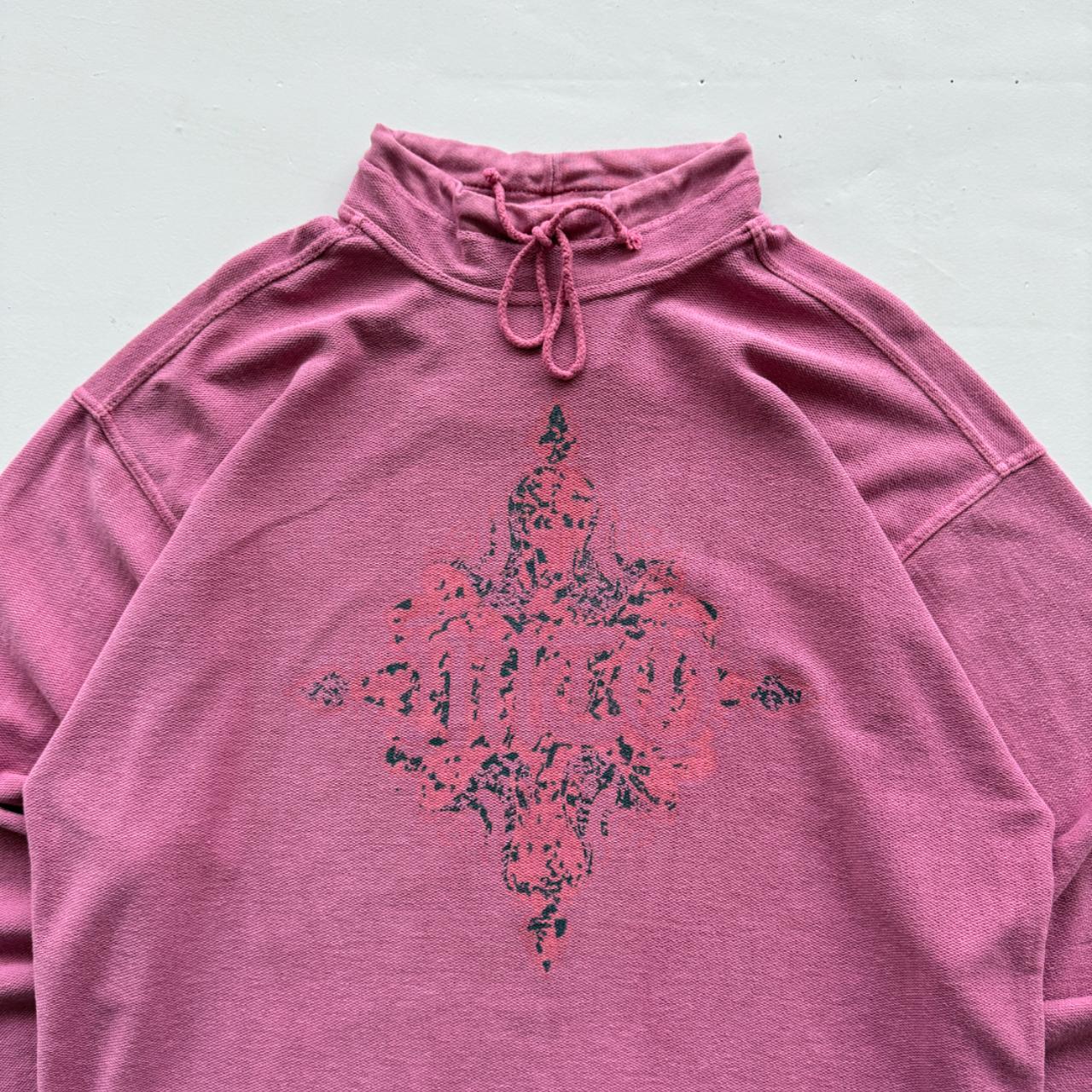 Pink Mito 90's Deadstock Graphic Mock Neck Sweatshirt - XL