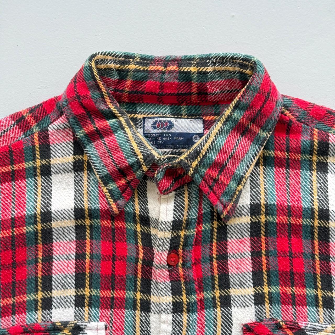 Tarten Checkered Long Sleeve 90s Vintage Flannel Shirt - XL